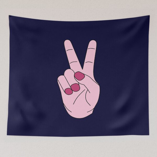 Item preview, Peace Hand Sign Two Fingers designed and sold by Jeallan Designs.