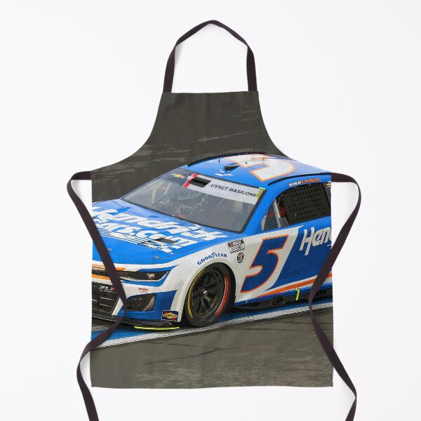 Item preview, Kyle Larson racing his 2025 Nascar Cup Car on the Charlotte Motor Speedway from the front abstract designed and sold by Rodissimus1984.