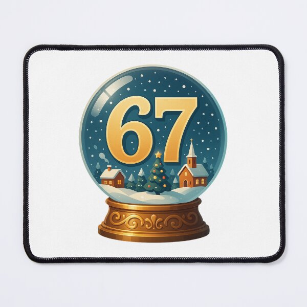 Item preview, 67 Snow Globe Christmas Design – Festive 6-7 TikTok Trend Holiday Art designed and sold by Ojo de Loca.