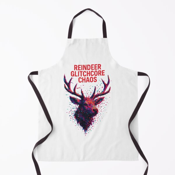 Item preview, Glitchcore Reindeer Holiday Abstract designed and sold by TwillTees.