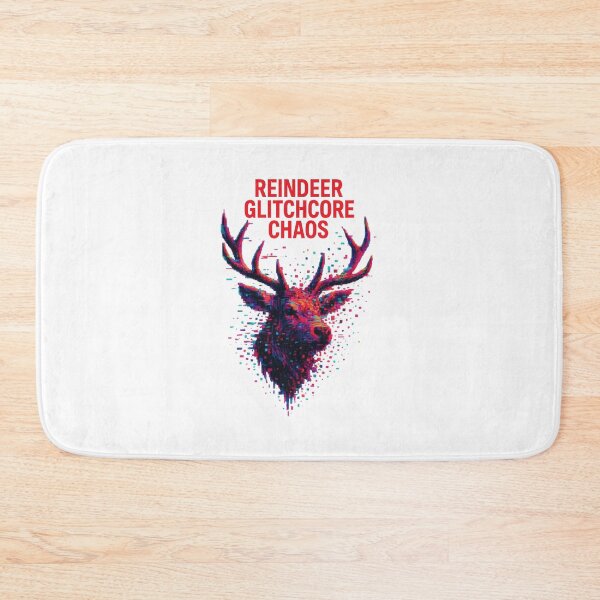 Item preview, Glitchcore Reindeer Holiday Abstract designed and sold by TwillTees.