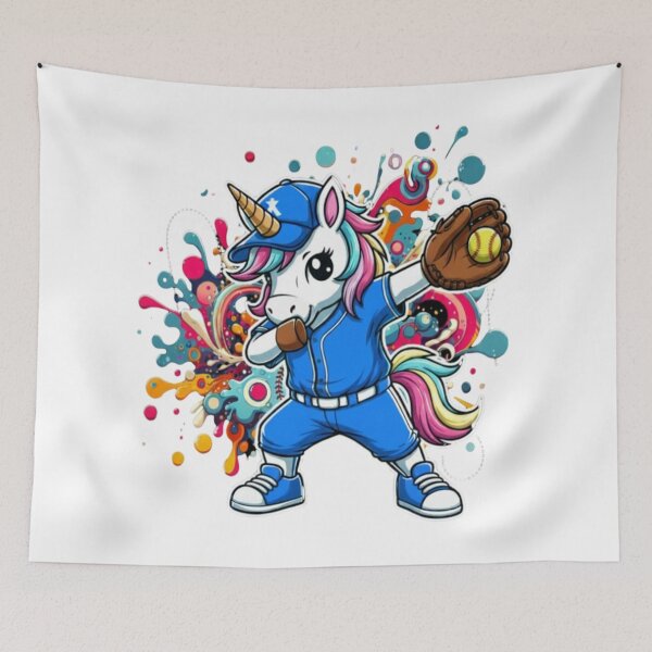 Item preview, Softball Unicorn designed and sold by Kathunk Designs.