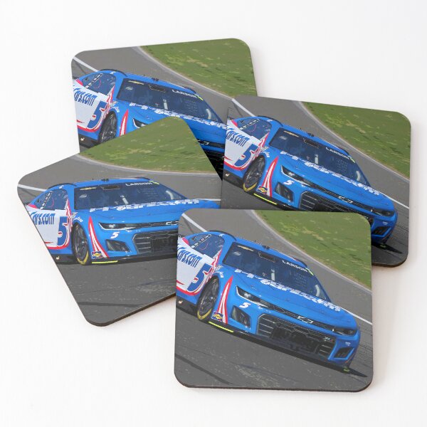 Item preview, Kyle Larson racing his 2025 Nascar Cup Car from the front abstract designed and sold by Rodissimus1984.