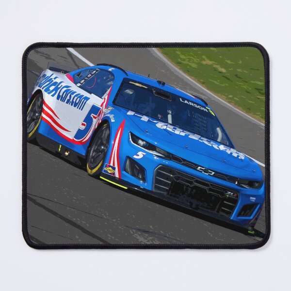 Item preview, Kyle Larson racing his 2025 Nascar Cup Car from the front abstract designed and sold by Rodissimus1984.
