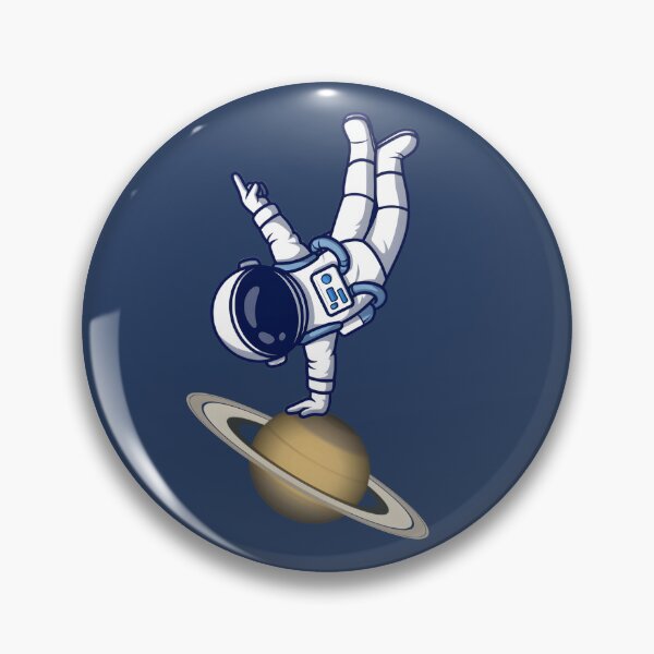 Item preview, Cosmic Breakdancing Handstand – Astronaut Balancing on Saturn designed and sold by shmupod.