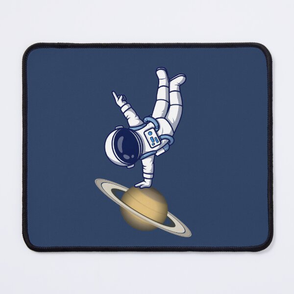 Item preview, Cosmic Breakdancing Handstand – Astronaut Balancing on Saturn designed and sold by shmupod.