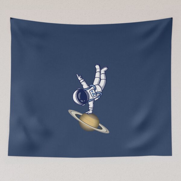 Item preview, Cosmic Breakdancing Handstand – Astronaut Balancing on Saturn designed and sold by shmupod.
