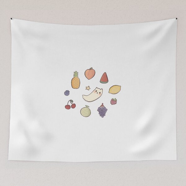 Item preview, Cute Ghost with Tropical Harvest designed and sold by Morphologiona.