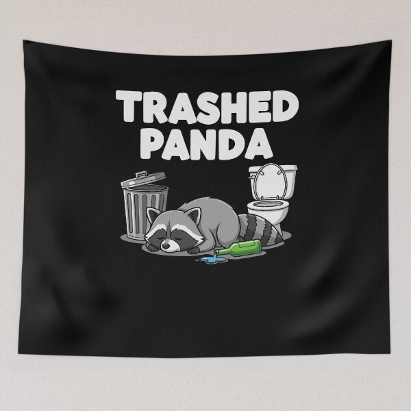 Item preview, Trashed Panda - Funny Raccoon designed and sold by varioarts.
