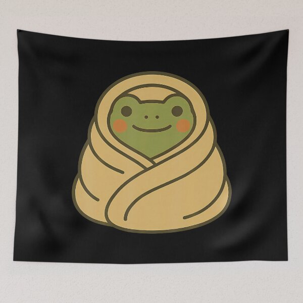 Item preview, Cozy Wrapped Frog Warm And Peaceful designed and sold by AlanaKaren.