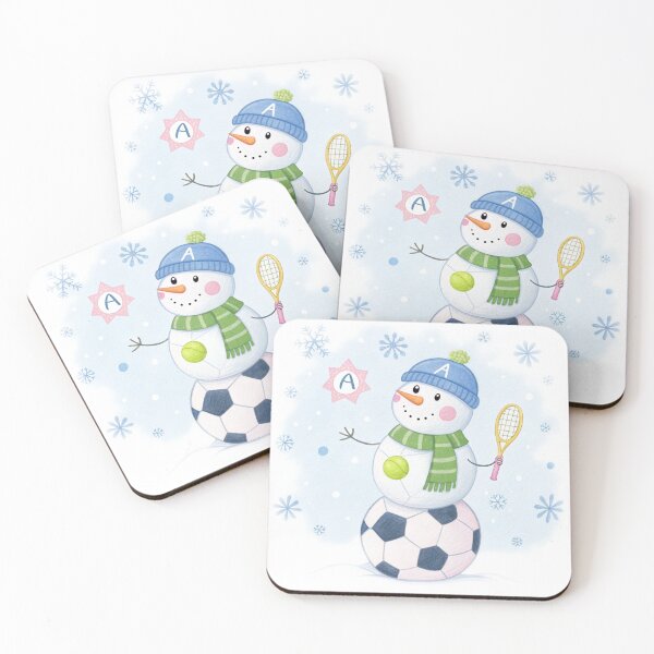 Item preview, Sporty Snowman | Soccer and Tennis Winter designed and sold by VivoStudio.