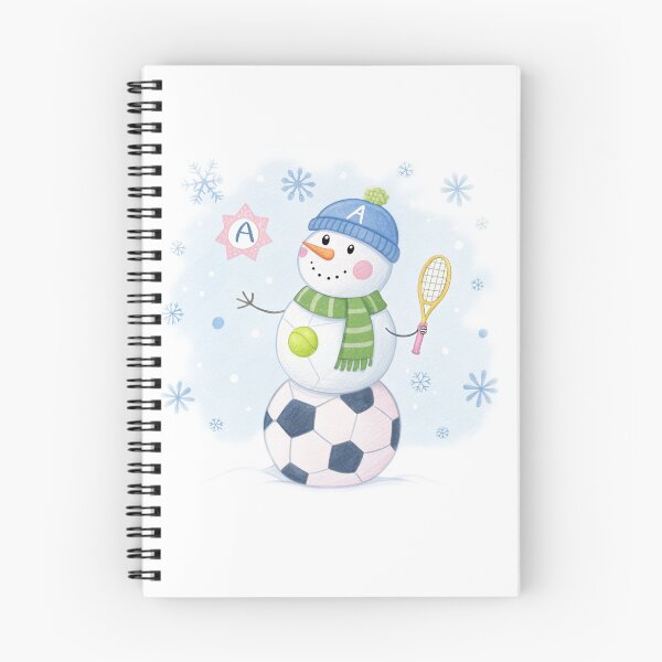 Item preview, Sporty Snowman | Soccer and Tennis Winter designed and sold by VivoStudio.