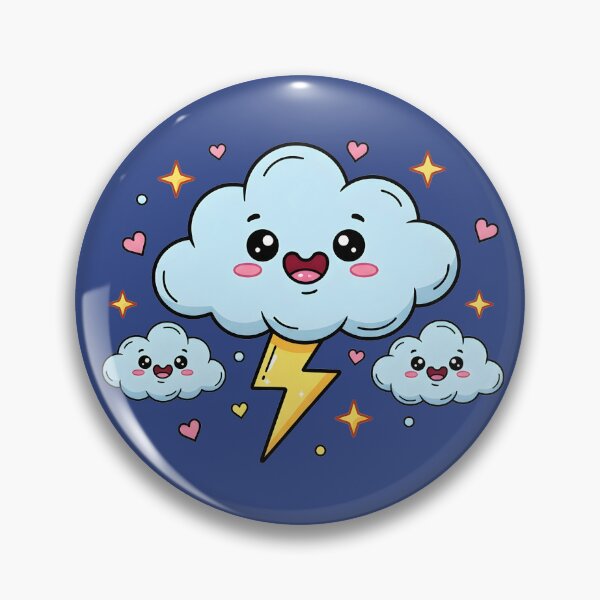 Item preview, Happy Cloud with Smiling Lightning designed and sold by LMDIGITAL6.