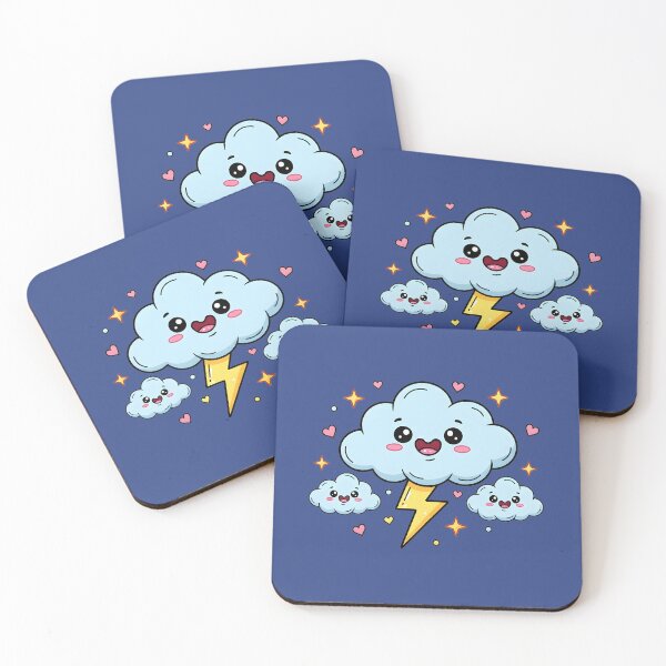 Item preview, Happy Cloud with Smiling Lightning designed and sold by LMDIGITAL6.