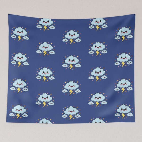 Item preview, Happy Cloud with Smiling Lightning designed and sold by LMDIGITAL6.