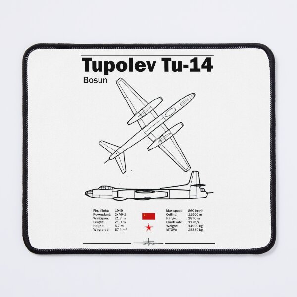 Item preview, Tupolev Tu-14 "Bosun" Technical Poster designed and sold by Justinian Matieu.