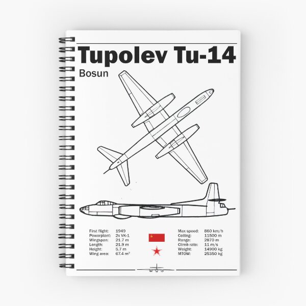 Item preview, Tupolev Tu-14 "Bosun" Technical Poster designed and sold by Justinian Matieu.