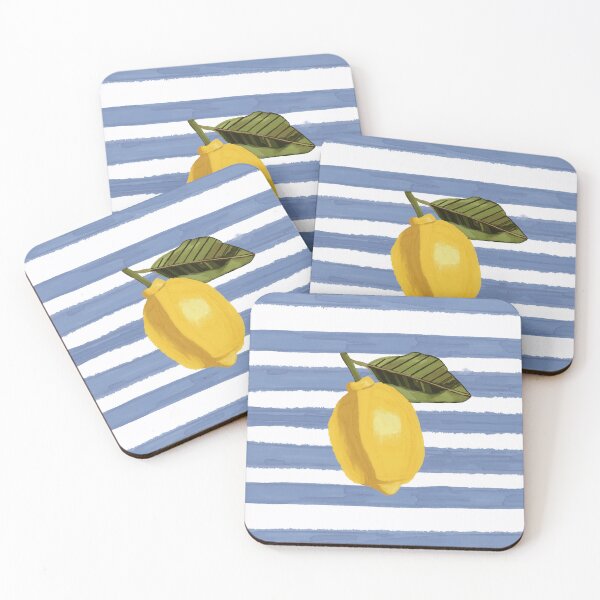 Item preview, Stripes & lemon designed and sold by Newfie Ink and Blooms.