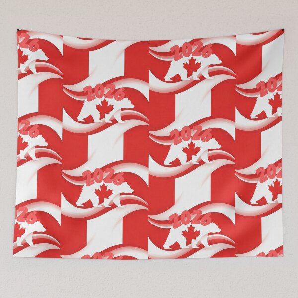 Item preview,  Canada Flag Waves Abstract T-Shirt & Poster Art . designed and sold by printeGear.
