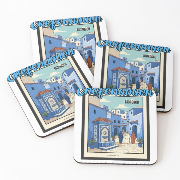 Item preview, Chefchaouen Blue Harmony – ISLANDAY Official Moroccan Poster designed and sold by Islanday.official.