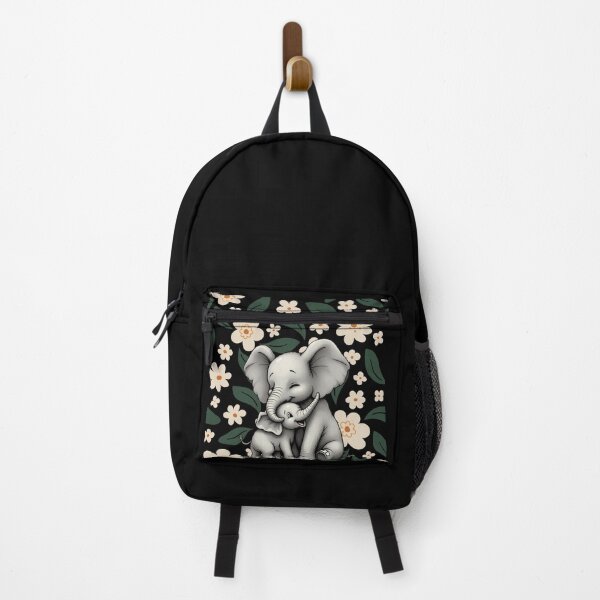 Item preview, Elephant and baby. Cute animal design with flowers designed and sold by SofikoDesigns.