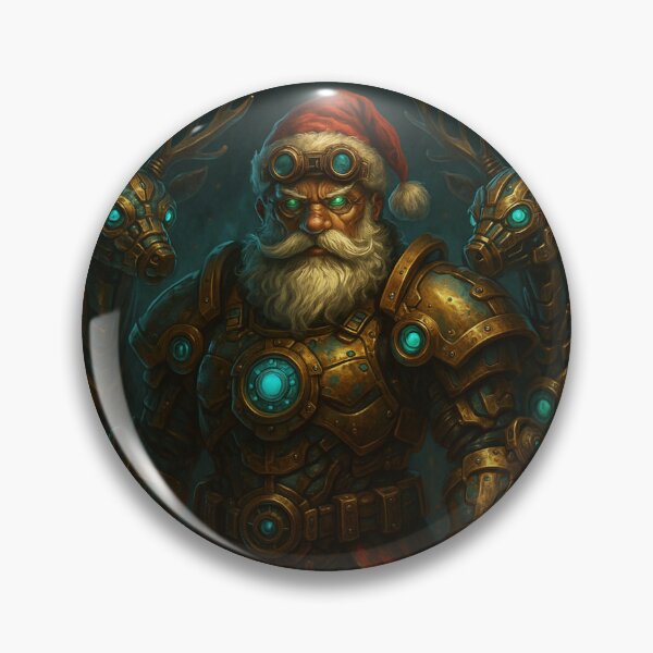 Item preview, Steampunk Santa Claus – Mechanical Christmas Warrior designed and sold by Papier Atelier Art.