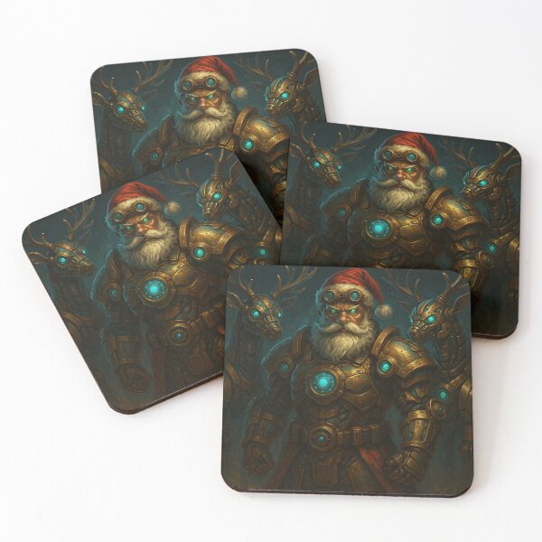 Item preview, Steampunk Santa Claus – Mechanical Christmas Warrior designed and sold by Papier Atelier Art.