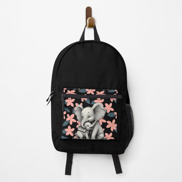 Item preview, Elephant and baby. Cute animal design with flowers designed and sold by SofikoDesigns.