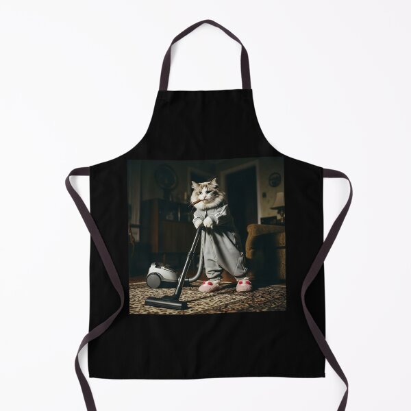 Item preview, Dapper Cat Vacuuming Funny designed and sold by Pawrizzma POD.