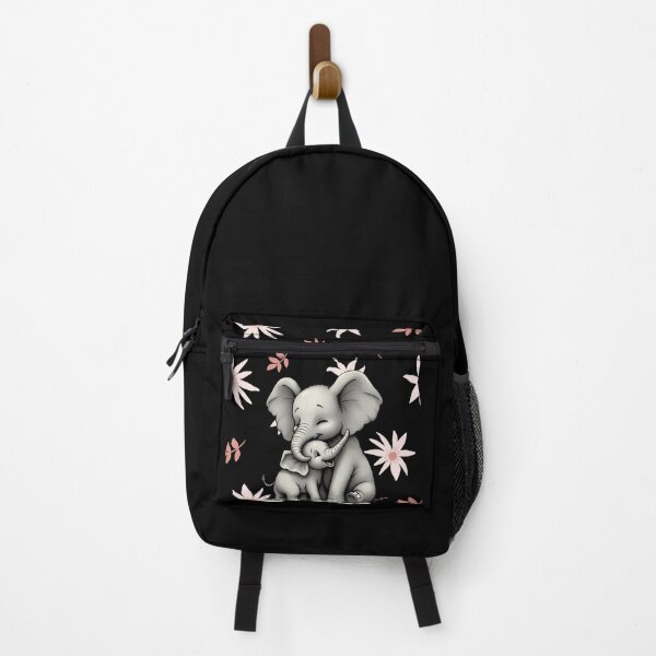 Item preview, Elephant and baby. Cute animal design with flowers designed and sold by SofikoDesigns.