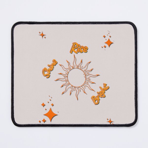 Item preview, Rise Shine Bright Motivational Sun Graphic Design - Morning Positive Quote designed and sold by Hi-Vibes.