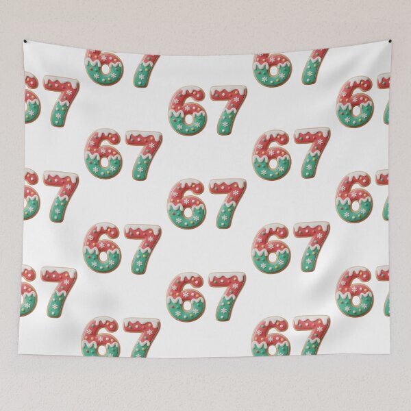 Item preview, 67 Christmas Cookie Design – Cute Frosted Holiday 6-7 TikTok Trend Art designed and sold by Ojo de Loca.