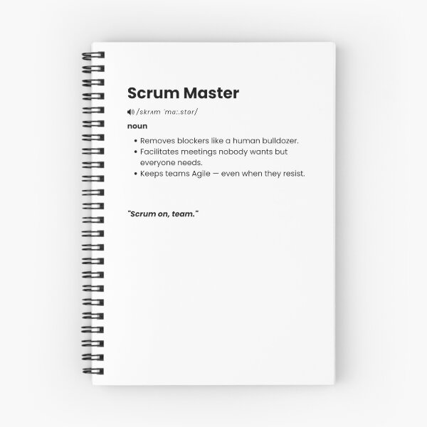Item preview, Scrum Master Definition | Funny Agile Gift for Tech & Product Teams designed and sold by Yuli Club.