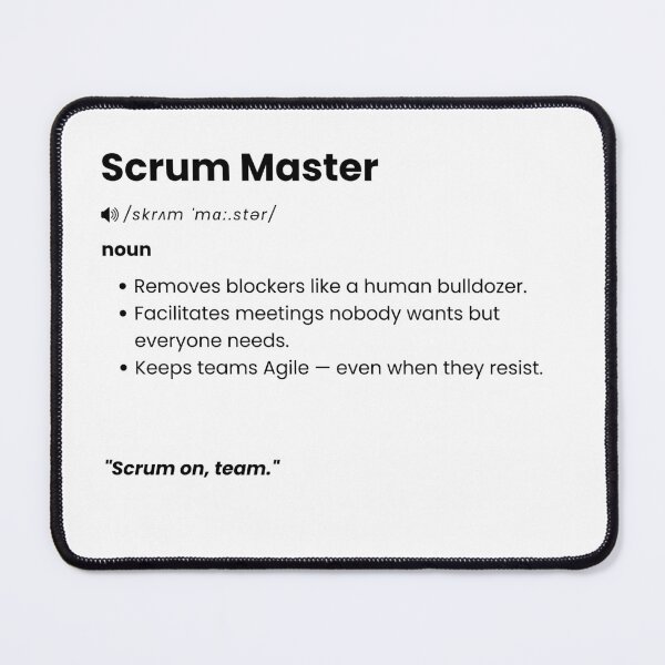 Item preview, Scrum Master Definition | Funny Agile Gift for Tech & Product Teams designed and sold by Yuli Club.