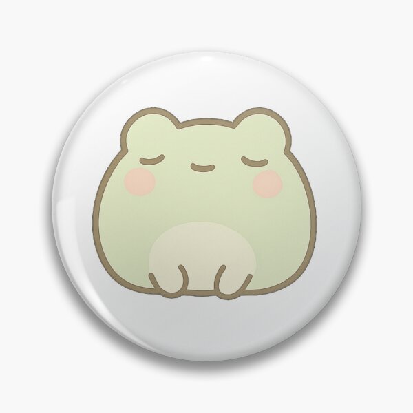 Item preview, Kawaii Mochi Blobby Frog Sticker designed and sold by BluesSketchbook.
