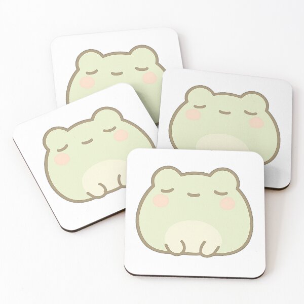 Item preview, Kawaii Mochi Blobby Frog Sticker designed and sold by BluesSketchbook.