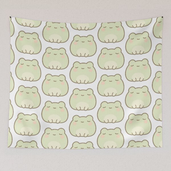 Item preview, Kawaii Mochi Blobby Frog Sticker designed and sold by BluesSketchbook.