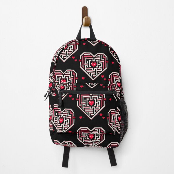 Item preview, Pixel Heart Maze For Gamers And Valentine Lovers designed and sold by MavisJoseph.
