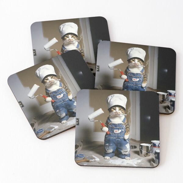 Item preview, DIY Painter Cat designed and sold by Pawrizzma POD.