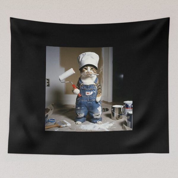 Item preview, DIY Painter Cat designed and sold by Pawrizzma POD.
