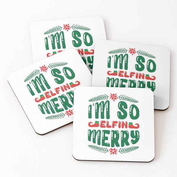 Item preview, I'm So Elfin' Merry - Funny Festive Christmas Elf Pun designed and sold by FuzionRaptor.