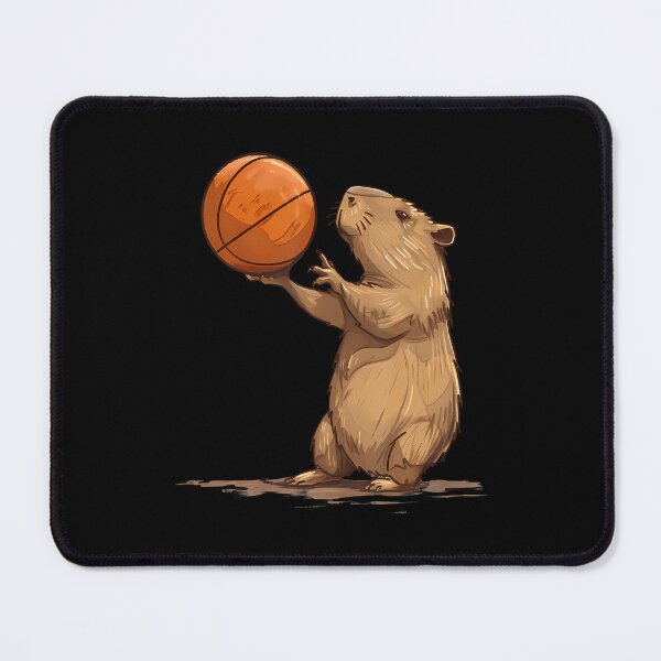 Item preview, Basketball Capybara Animal Art Drawing Basketball Lover designed and sold by RosaliaAmber.