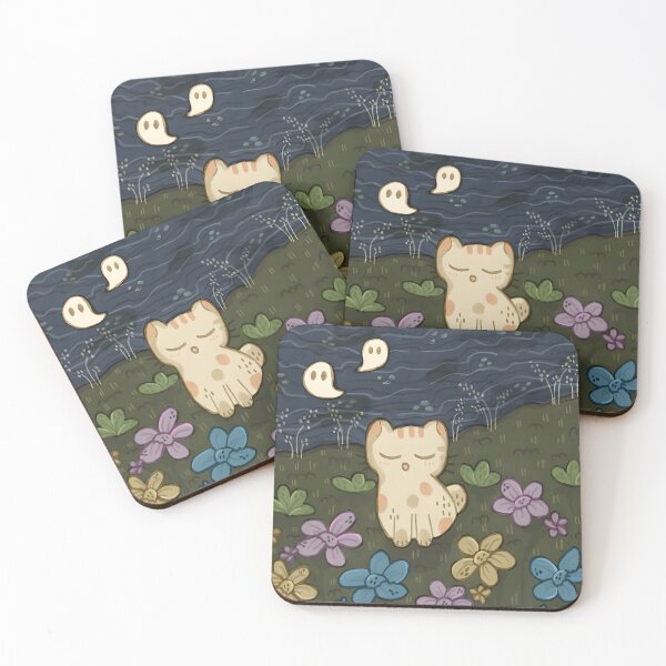 Item preview, Enchanted Cat Nap & Floating Ghosts designed and sold by Morphologiona.