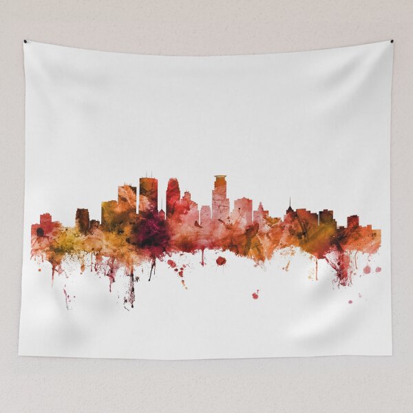 Item preview, Minneapolis Minnesota Skyline designed and sold by ArtPrints.