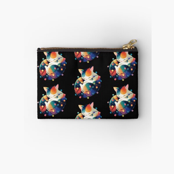 Item preview, Calico cat wrapped in Christmas lights designed and sold by MendaciousMina.