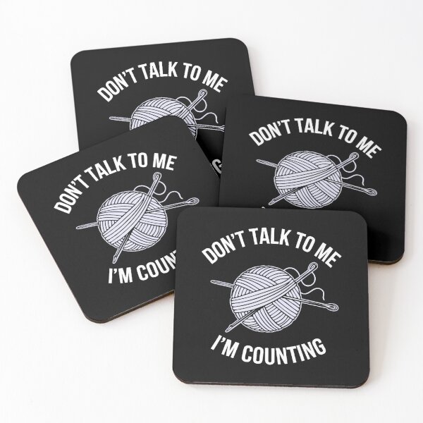 Item preview, Don't Talk To Me I'M Counting Knitting Crochet designed and sold by RosaliaAmber.