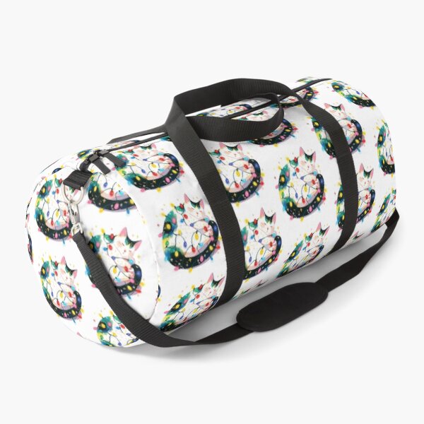 Item preview, Calico cat wrapped in Christmas lights designed and sold by MendaciousMina.