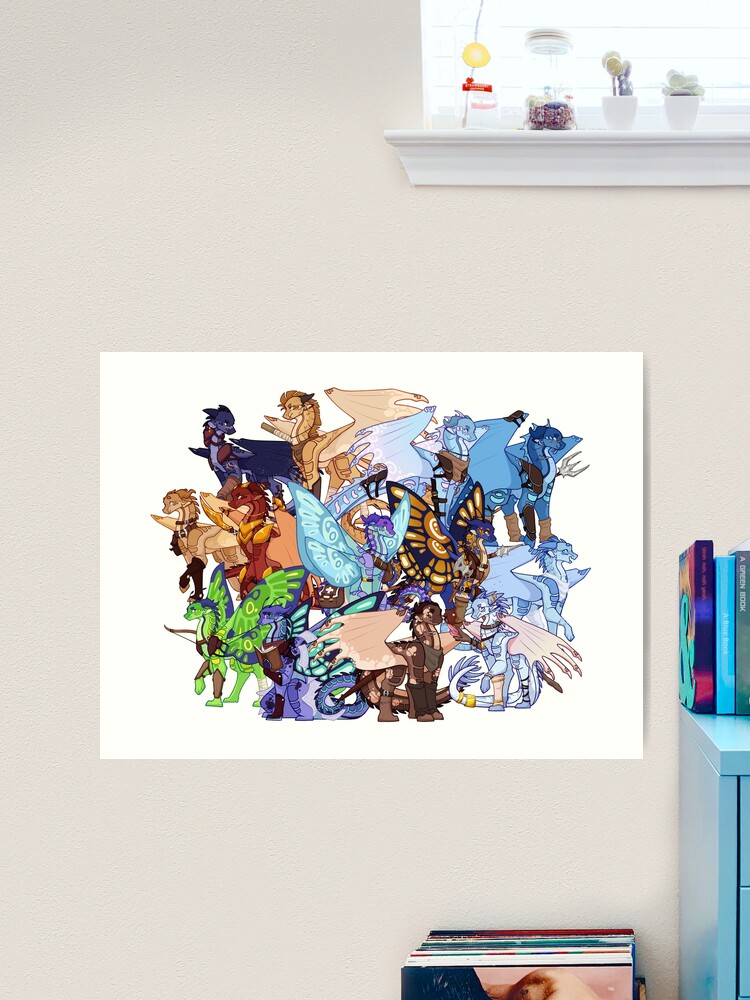 Wings of Fire as D&D 2 Art Print