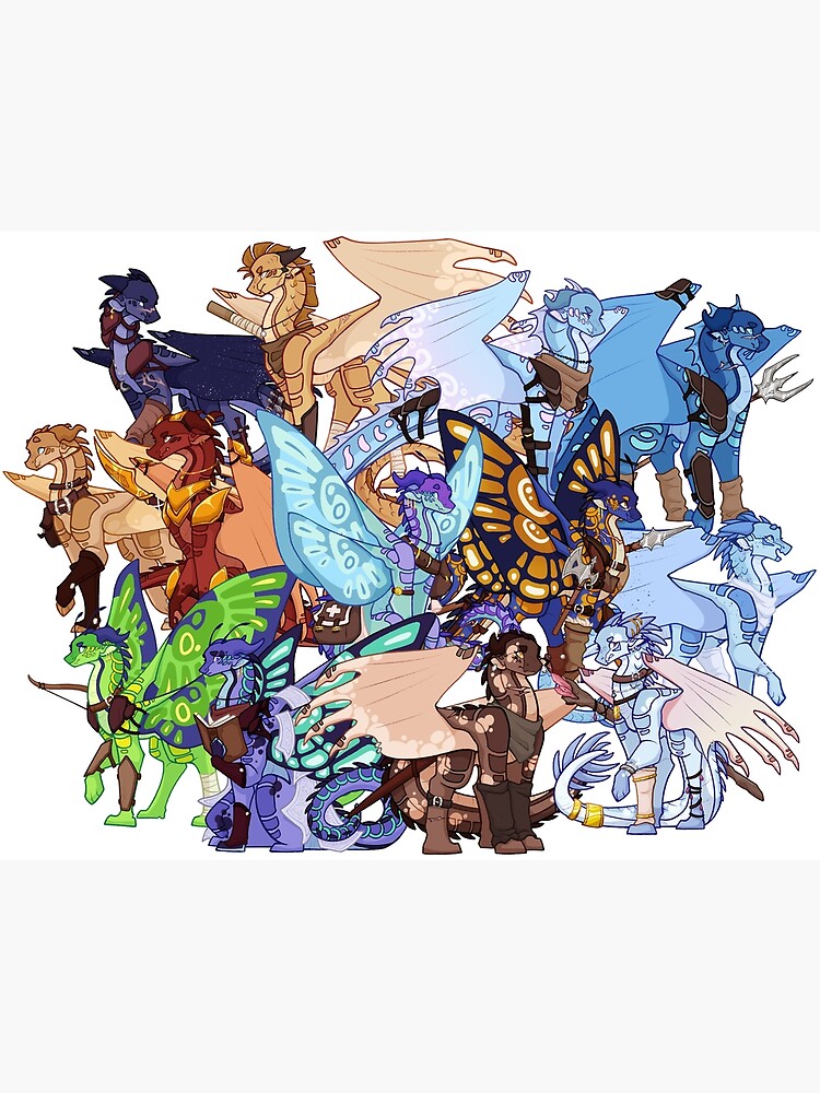 Wings of Fire as D&D 2 Art Print