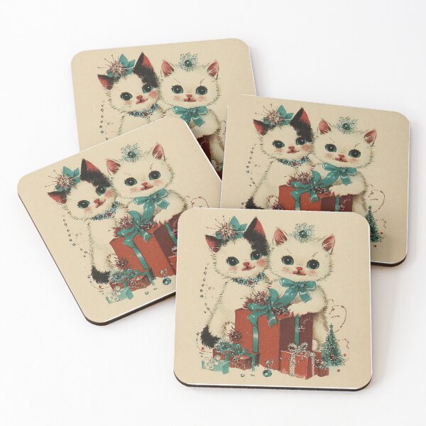 Item preview, Vintage cats with gifts designed and sold by MendaciousMina.